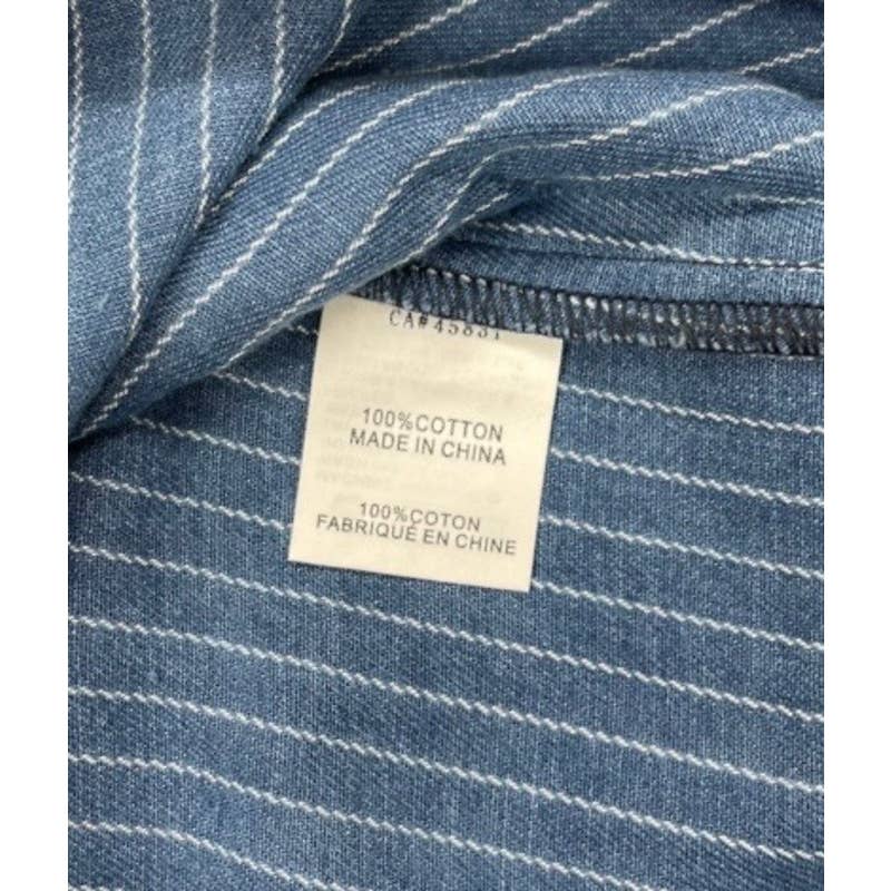 Free People x Sandrine Rose Patchwork Striped Denim Button Up Blouse Size M New - Premium from Free People - Just $99.0! Shop now at Finds For You