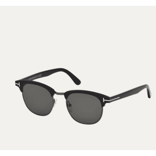 Tom Ford Half Rim Metal Acetate Sunglasses TF544-K 01D 56 20 145 New - Premium from Tom Ford - Just $279.0! Shop now at Finds For You