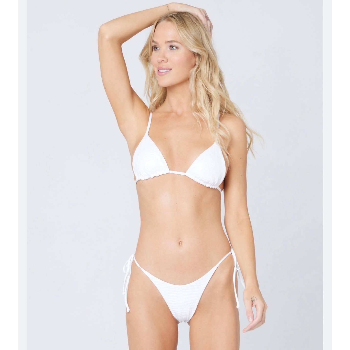 L*SPACE Revolve 3 Pc Set Brittany Lennox Opalescent Gator String Bikini Size M - Premium from Finds For You - Just $129.0! Shop now at Finds For You