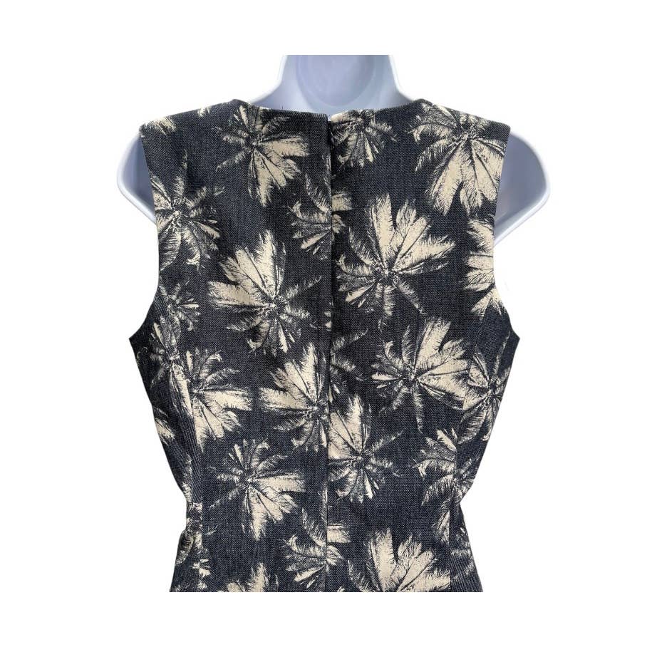 L’Agence Sleeveless Palm Tree Print Denim Dress Size 8 New - Premium from L’agence - Just $125.0! Shop now at Finds For You