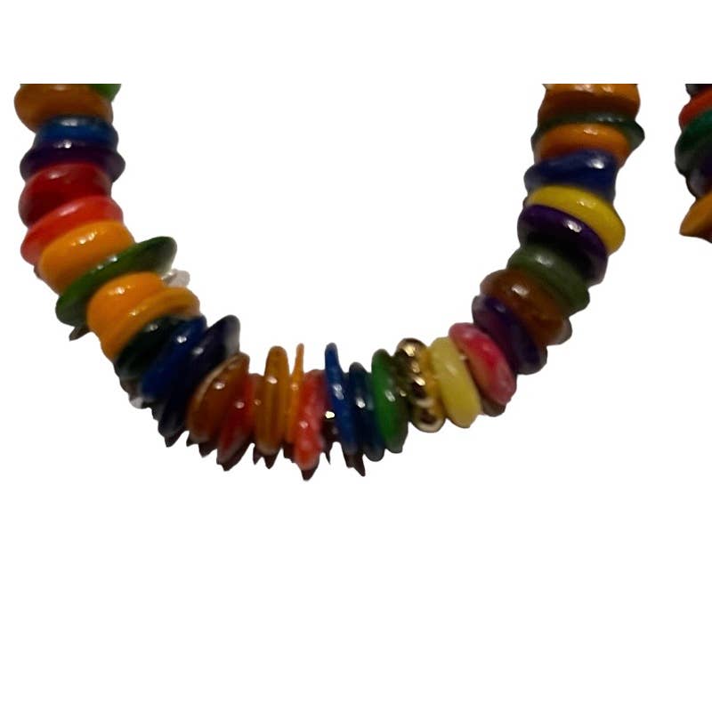 Anthropologie Arden Rainbow Disc Earrings Jewelry Bohemian Hoop New - Premium from Anthropologie - Just $48.00! Shop now at Finds For You