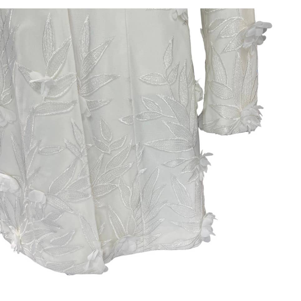 Dress The Population Blazer Appliqué Mini Dress Size Small Off White - Premium from Dress The Population - Just $159.0! Shop now at Finds For You