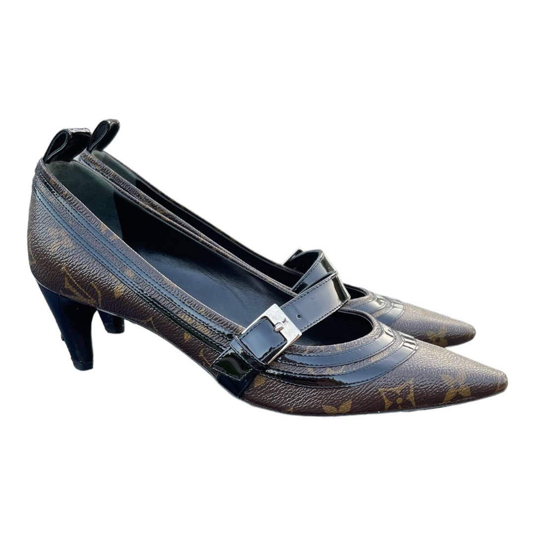 Louis Vuitton Star Power Monogram Low Heel Pumps Shoes Size 37 - Premium from Louis Vuitton - Just $689.0! Shop now at Finds For You