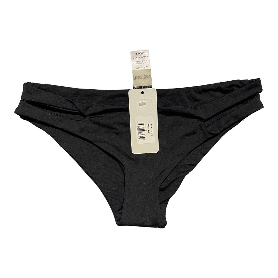 L*SPACE Set Voltaire Bikini Top Estella Bikini a bottom New Black S - Premium from L*SPACE - Just $68.00! Shop now at Finds For You