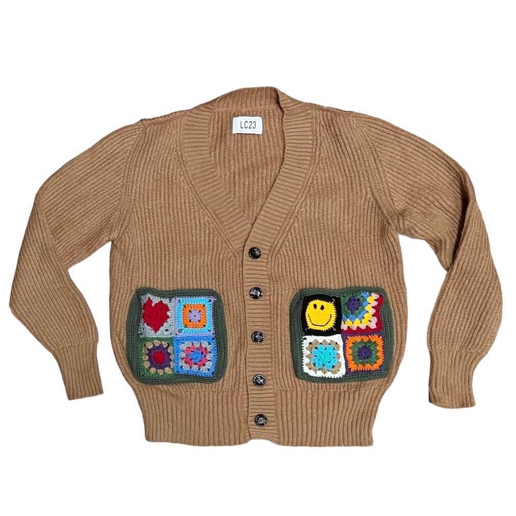 Urban Outfitters UO LC23 Crochet Pocket Cardigan Knit Made in Italy Size M - Premium from Urban Outfitters - Just $289.00! Shop now at Finds For You
