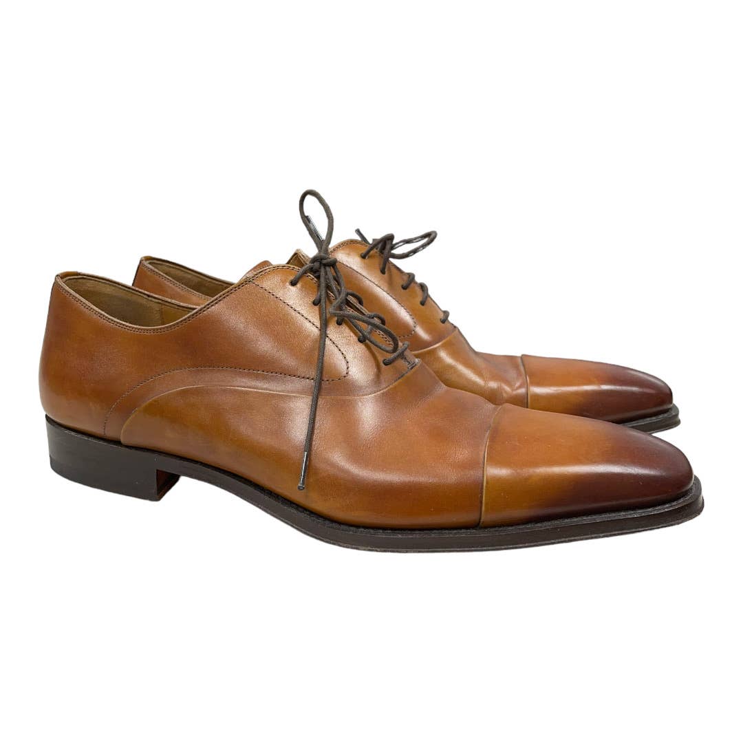 Magnanni Saffron Cuero Lace Up Oxfords Shoes Leather Size 12 Brown - Premium  from Magnanni - Just $149.00! Shop now at Finds For You