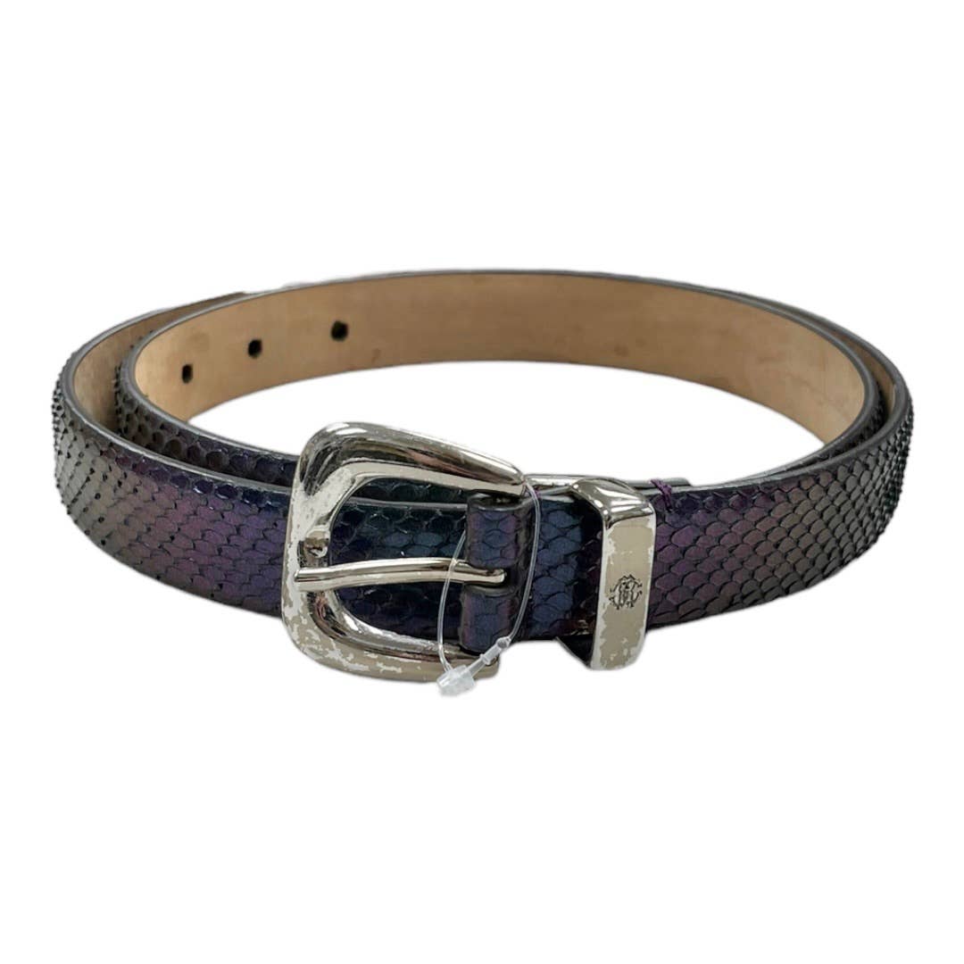 Roberto Cavalli Iridescent Snakeskin Belt Made in Italy 48/90 - Premium from Roberto Cavalli - Just $149.0! Shop now at Finds For You