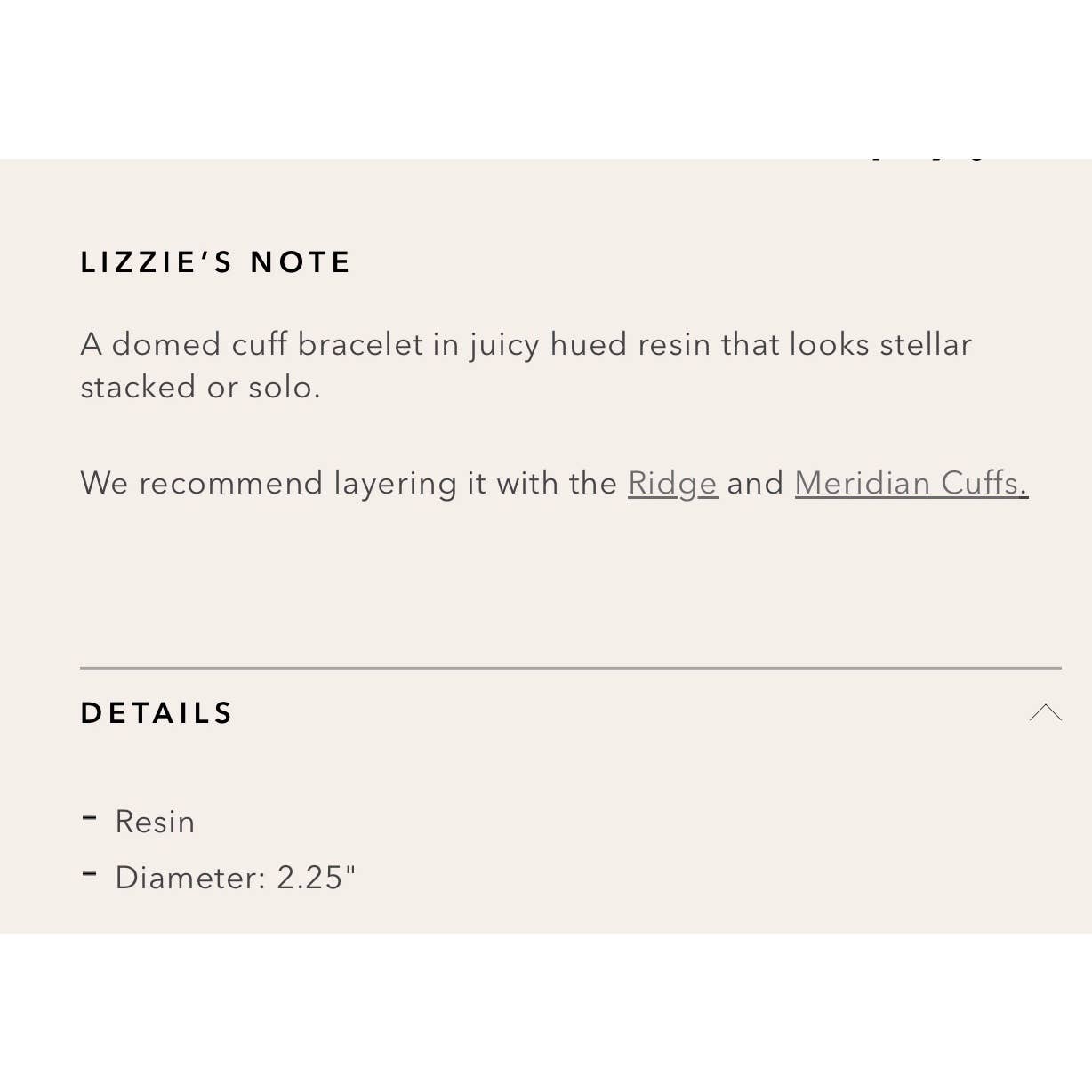 Lizzie Fortunato Arc Resin Statement Cuff Bracelet Brown - Premium from Lizzie Fortunato - Just $125.0! Shop now at Finds For You