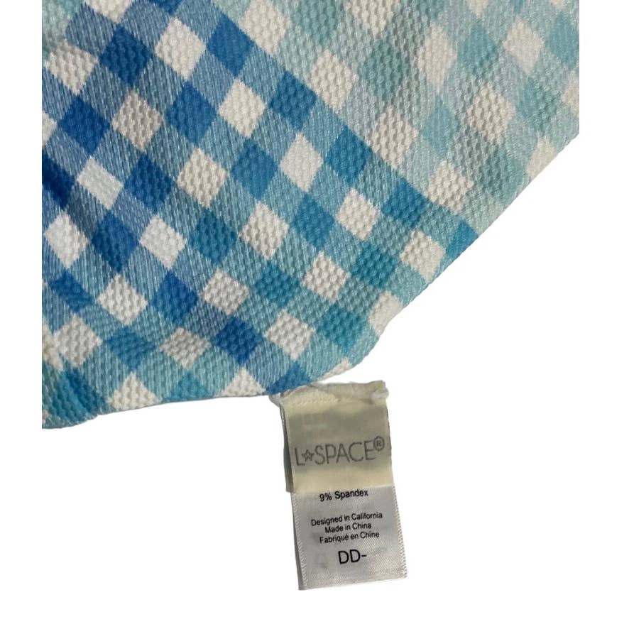 L*SPACE Revolve DD Alia Bikini Top and Sandy Bottom L Picnic Plaid Pique New - Premium from L*SPACE - Just $99.0! Shop now at Finds For You