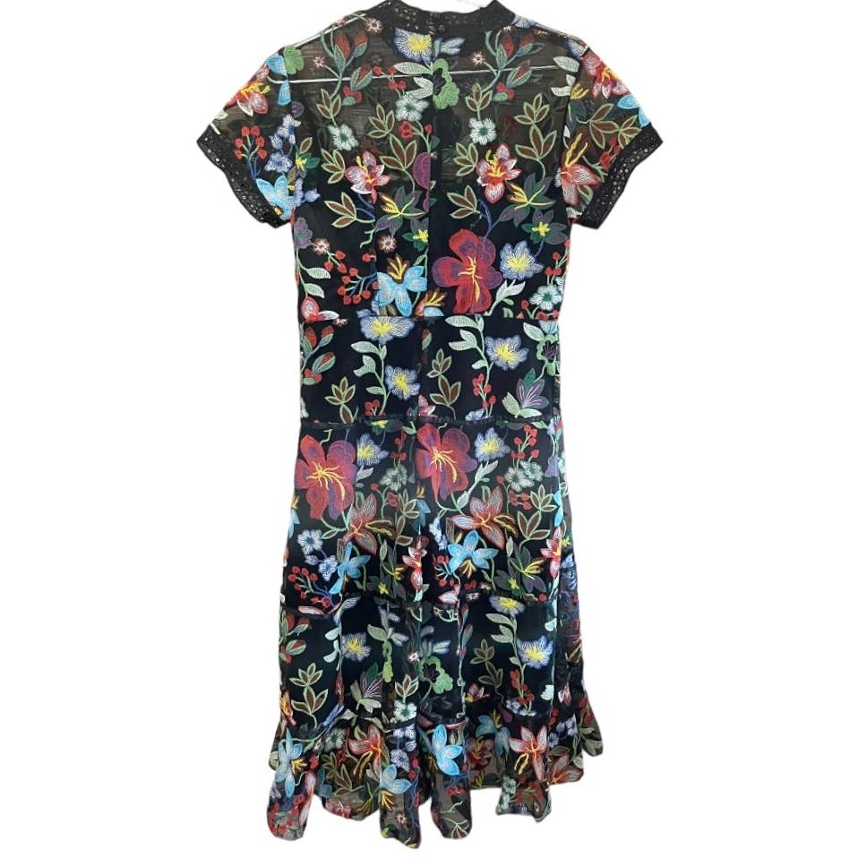 Anthropologie Vone Floral Embroidered Midi Dress Size 12 - Premium from Anthropologie - Just $229.0! Shop now at Finds For You