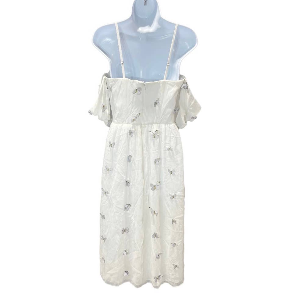 Dress The Population Black Label Reagan Butterly Appliqué Dress Size S Off White - Premium from Dress The Population - Just $149.0! Shop now at Finds For You