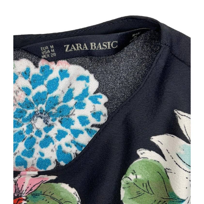 Zara Polka Dot and Floral Dress Size M - Premium from ZARA - Just $59.0! Shop now at Finds For You