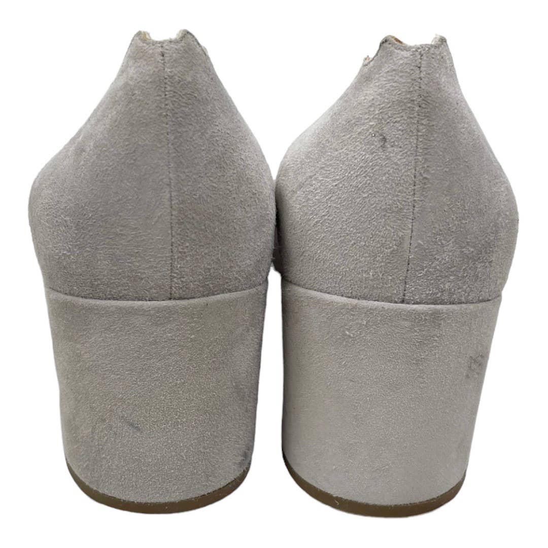 Chloe Lauren Scalloped Suede Heels Pumps Shoes 39 9 Gray - Premium from Chloe - Just $179.0! Shop now at Finds For You