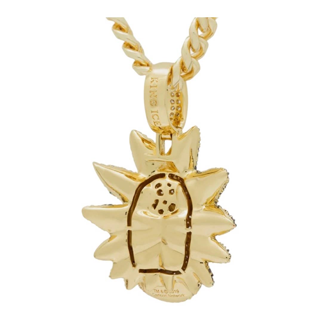 King Ice x Rick and Morty Evil Rick Gold Necklace New - Premium  from King Ice - Just $249.0! Shop now at Finds For You