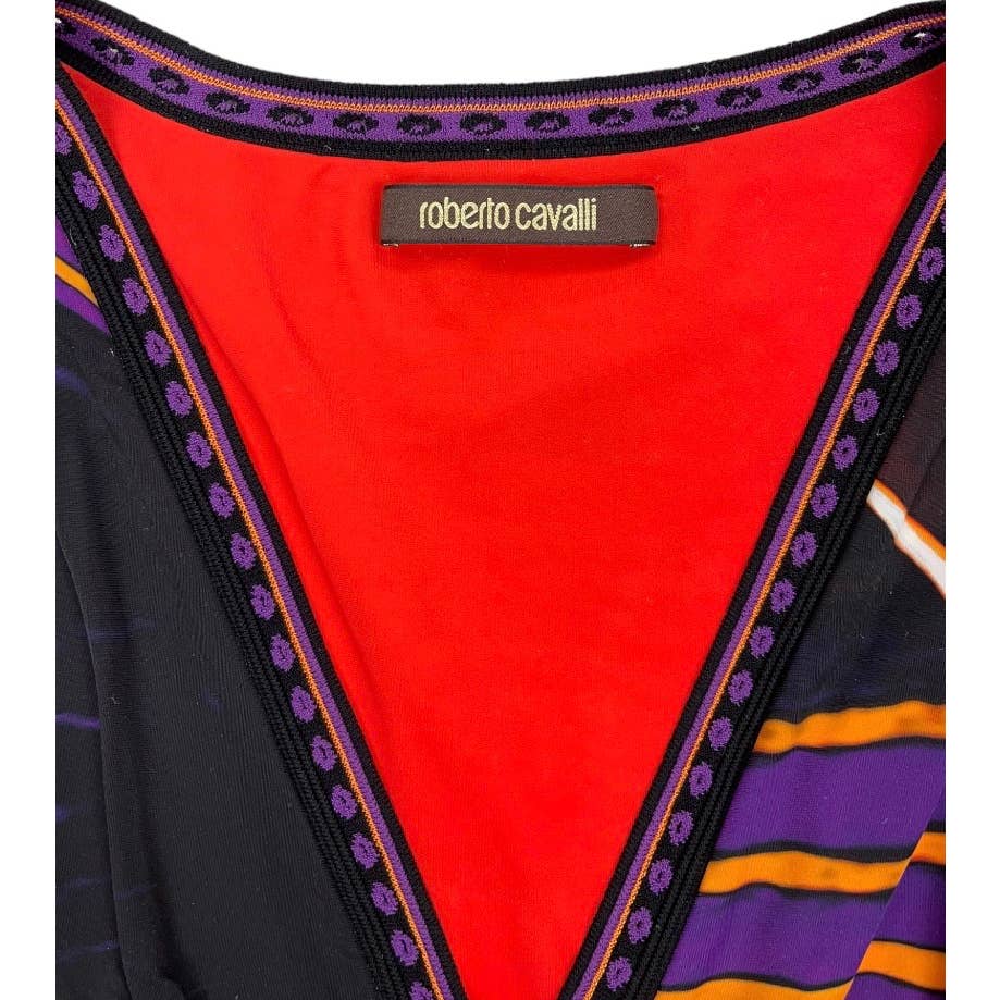 Roberto Cavalli Patterned Abstract Bodycon Dress Size 42 IT 6 US - Premium from Roberto Cavalli - Just $199.00! Shop now at Finds For You
