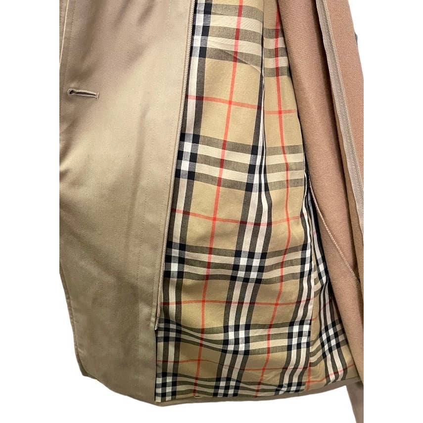 Vintage Burberry Nova Check w Wool Liner Trench Coat Jacket Size 8 Petite - Premium from Burberry London - Just $695.0! Shop now at Finds For You
