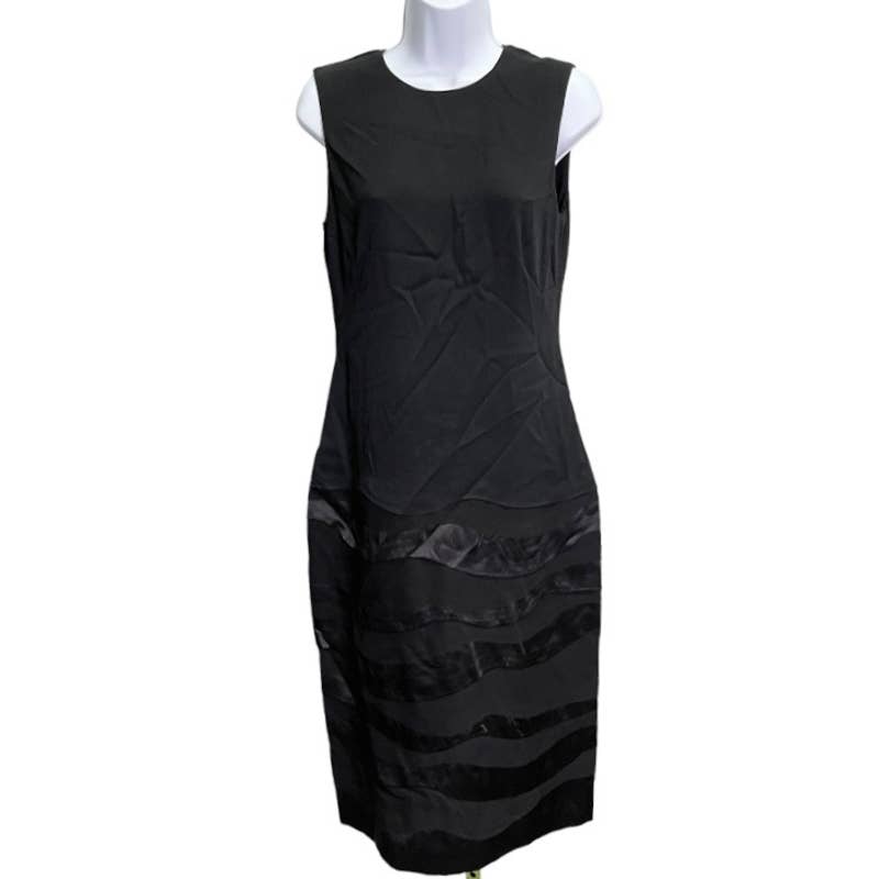 Ralph Lauren Purple Label Made in Italy Black Scalloped Sheath Dress 6 - Premium from Ralph Lauren Purple Label - Just $179.0! Shop now at Finds For You