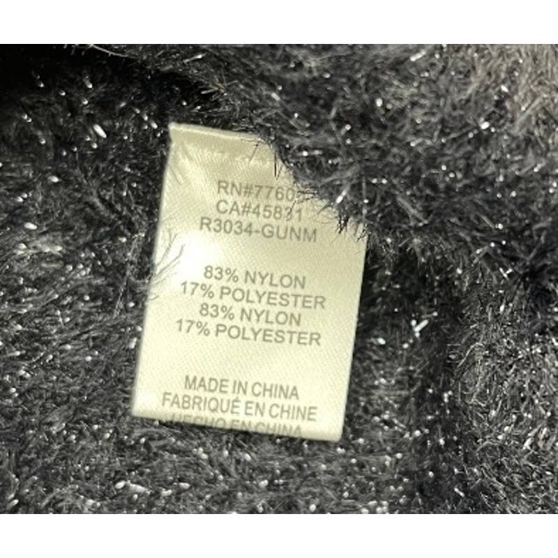 Free People x Sandrine Rose Fuzzy Metallic Sweater Gunmetal Size XS - Premium from Free People - Just $68.00! Shop now at Finds For You
