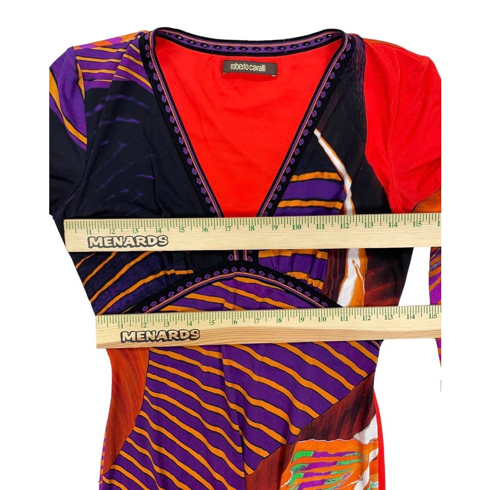 Roberto Cavalli Patterned Abstract Bodycon Dress Size 42 IT 6 US - Premium from Roberto Cavalli - Just $199.00! Shop now at Finds For You