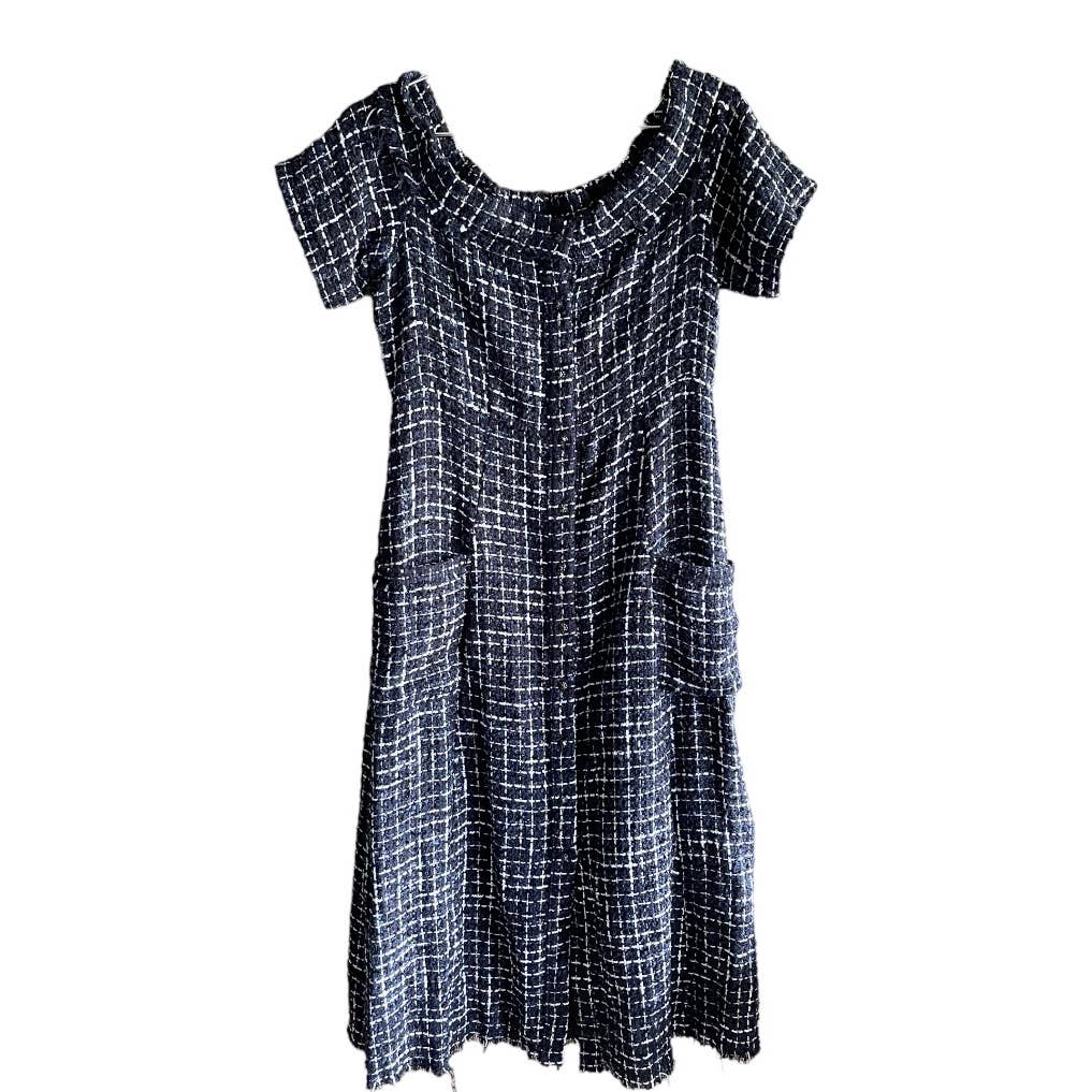 Zara Tweed Midi Dress ASO Queen Letizia Spain Blogger Favorite XL New - Premium from ZARA - Just $139.0! Shop now at Finds For You