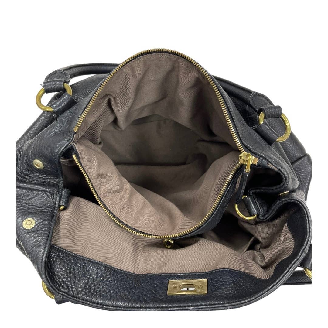 J Crew Brompton Pebbled Leather Hobo Handbag Purse Bag Black - Premium from J. Crew - Just $75.0! Shop now at Finds For You