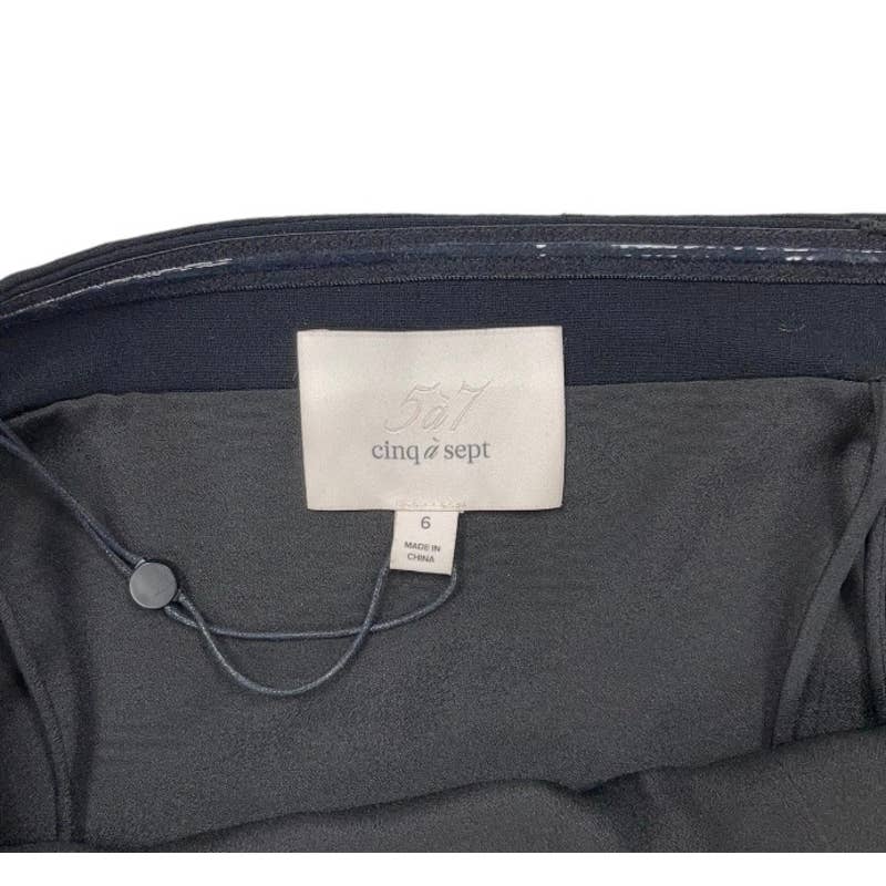 Cinq A Sept Elsa Strapless LBD Hankerchief Hem Size 6 Black New - Premium from cinq a sept - Just $159.0! Shop now at Finds For You