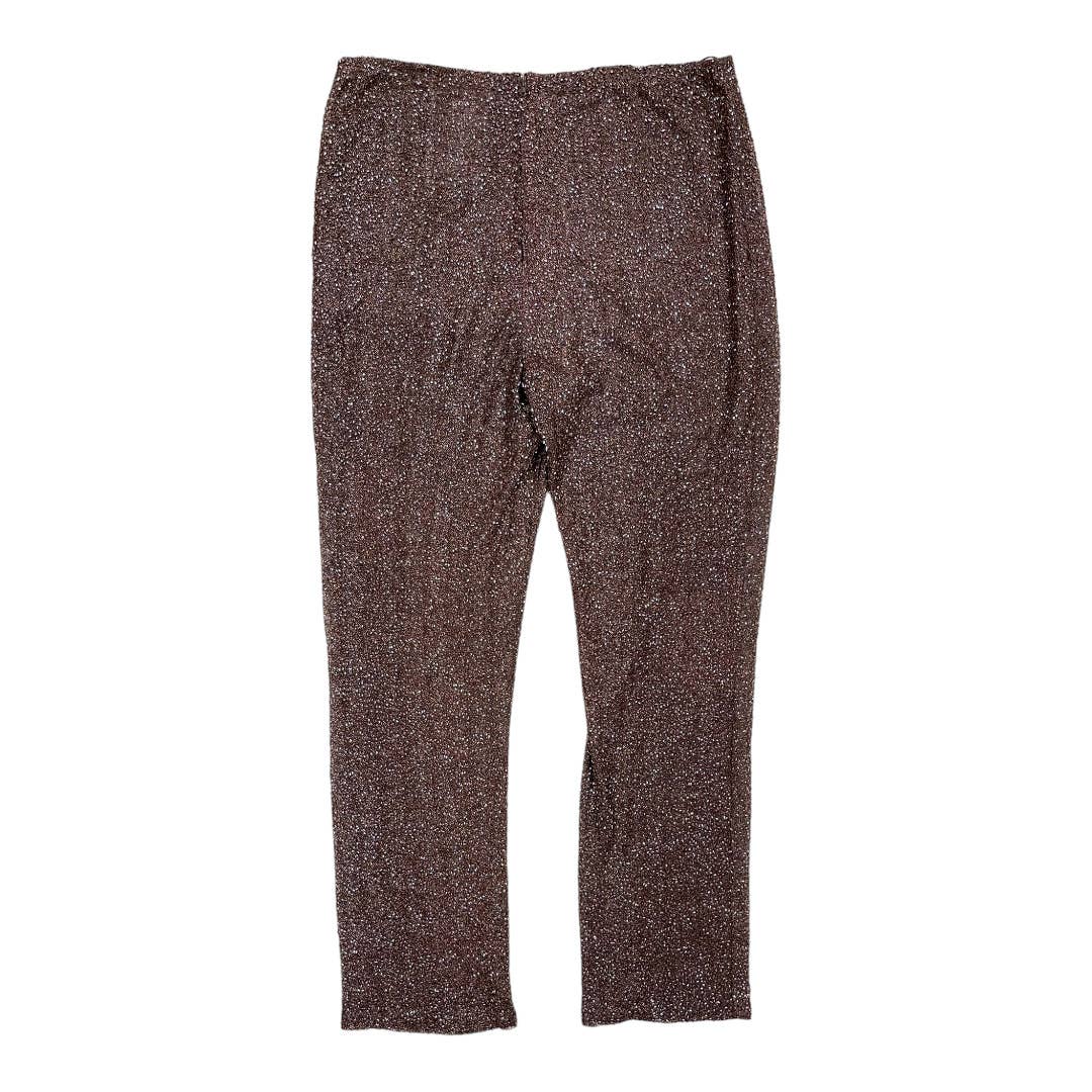 Badgley Mischka Burgundy Beaded Pants Size 10 - Premium from Badgley Mischka - Just $119.0! Shop now at Finds For You