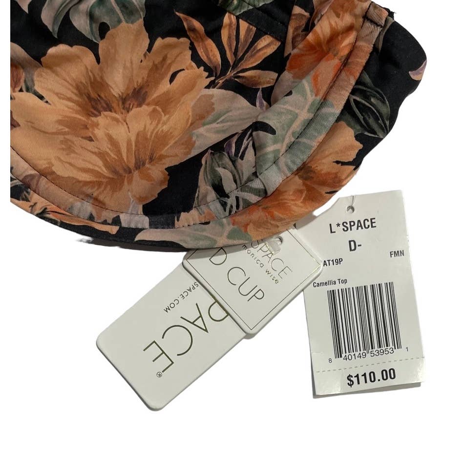 L*SPACE Set Camellia Floral D Cup Bikini Top Jay Bikini Bottom M New - Premium from L*SPACE - Just $129.0! Shop now at Finds For You