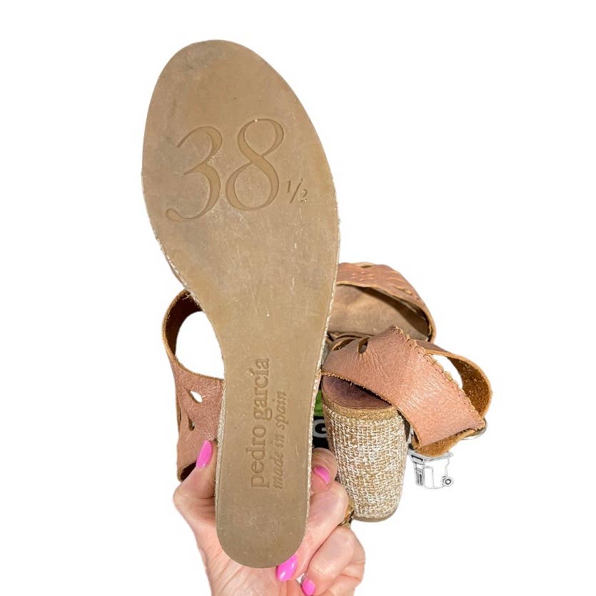 Pedro Garcia Platgorm Leather Espadrilles Size 38.5 New - Premium from Pedro Garcia - Just $199.00! Shop now at Finds For You