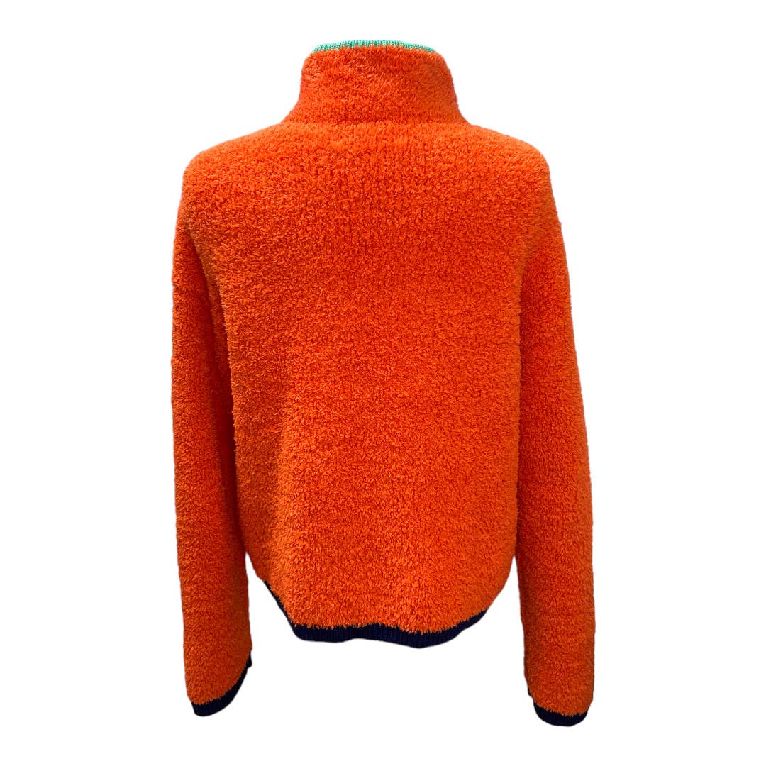 Anthropologie Sherpa Half Zip Colorblock Patch Pocket Size L - Premium from Anthropologie - Just $139.00! Shop now at Finds For You