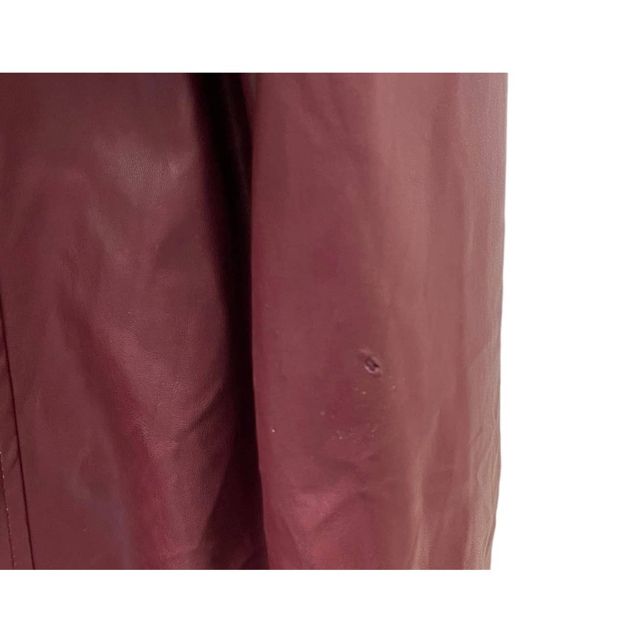 Hutch Liv Faux Fur Collar Vegan Leather Belted Coat Size Medium - Premium from Hutch - Just $249.00! Shop now at Finds For You