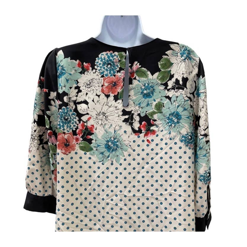 Zara Polka Dot and Floral Dress Size M - Premium from ZARA - Just $59.0! Shop now at Finds For You