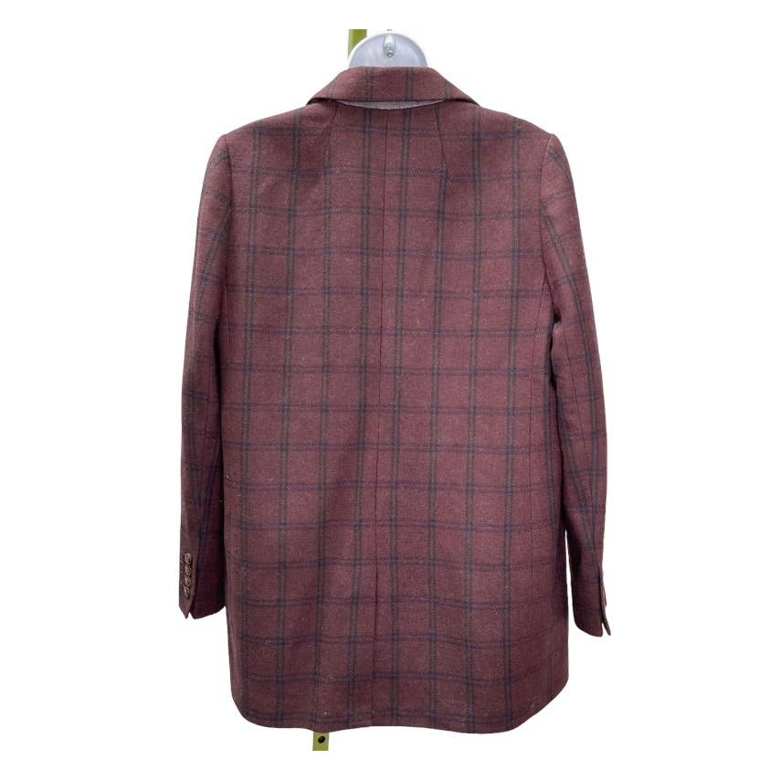 Madewell Larsen Blazer Jacket in Windowpane Patch Pockets Size M - Premium from Madewell - Just $139.0! Shop now at Finds For You