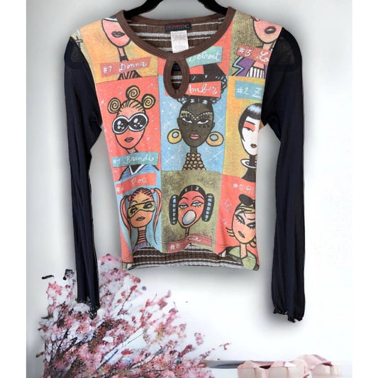 Vintage 90’s Custo Pop Art Graphic Long Sleeve Shirt Top Large - Premium  from Custo Barcelona - Just $129.0! Shop now at Finds For You