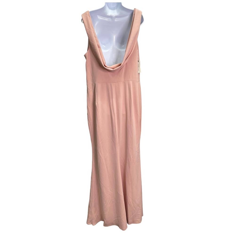 Katie May Vionnet Draped Long Dress Hown Dusty Rose Plus Size 22 New - Premium from Katie May - Just $159.0! Shop now at Finds For You