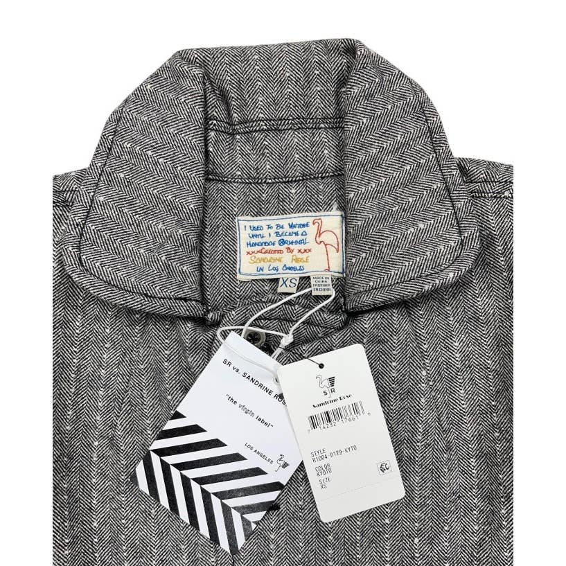 Free People x Sandrine Rose Herringbone Jacket Coat Size XS New - Premium  from Free People - Just $89.00! Shop now at Finds For You