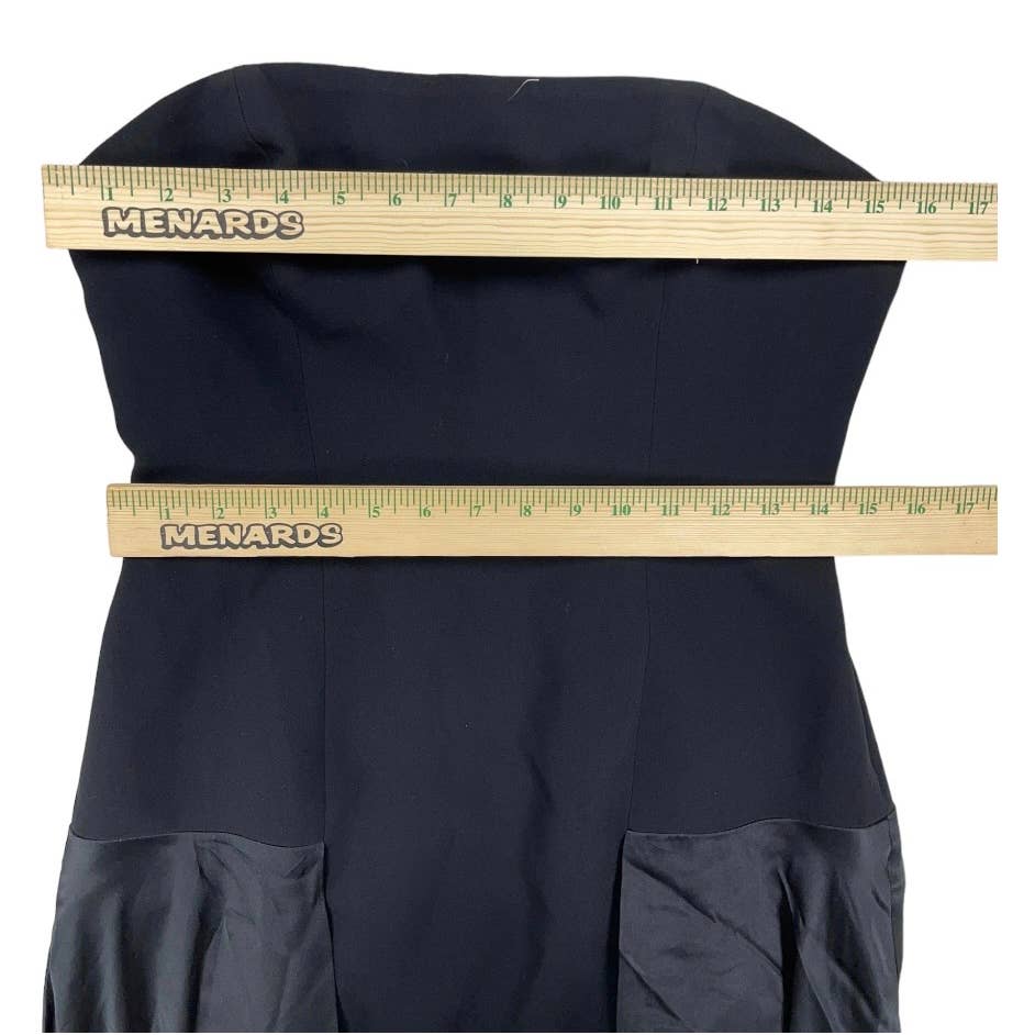 Cinq A Sept Elsa Strapless LBD Hankerchief Hem Size 6 Black New - Premium from cinq a sept - Just $159.0! Shop now at Finds For You