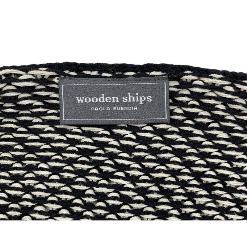 Wooden Ships Black White Knit Open Front Cardigan S/M - Premium from Wooden Ships - Just $39.0! Shop now at Finds For You