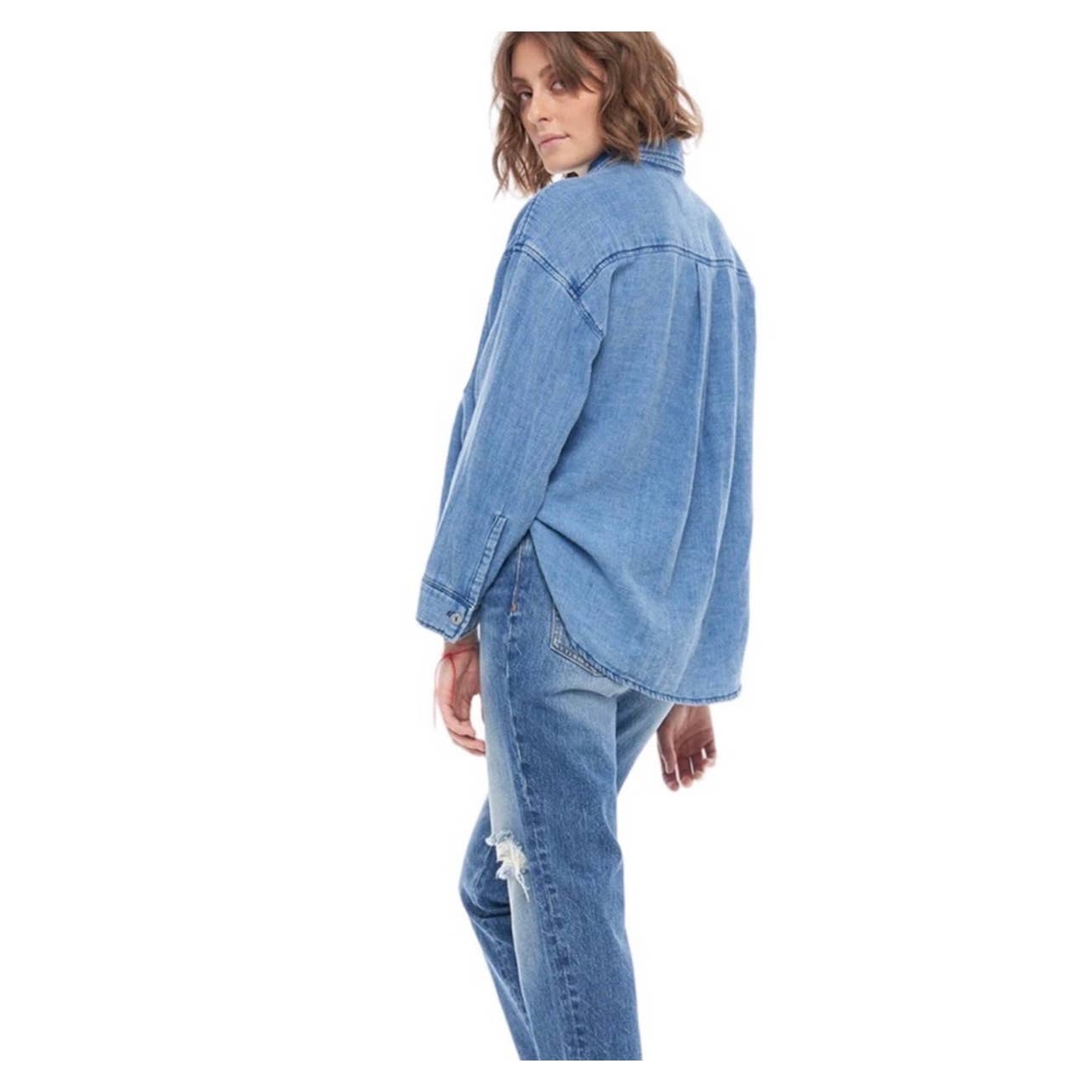 Free People x Sandrine Rose Distressed Straight Jeans Indigo Size 29 - Premium from Free People - Just $68.00! Shop now at Finds For You