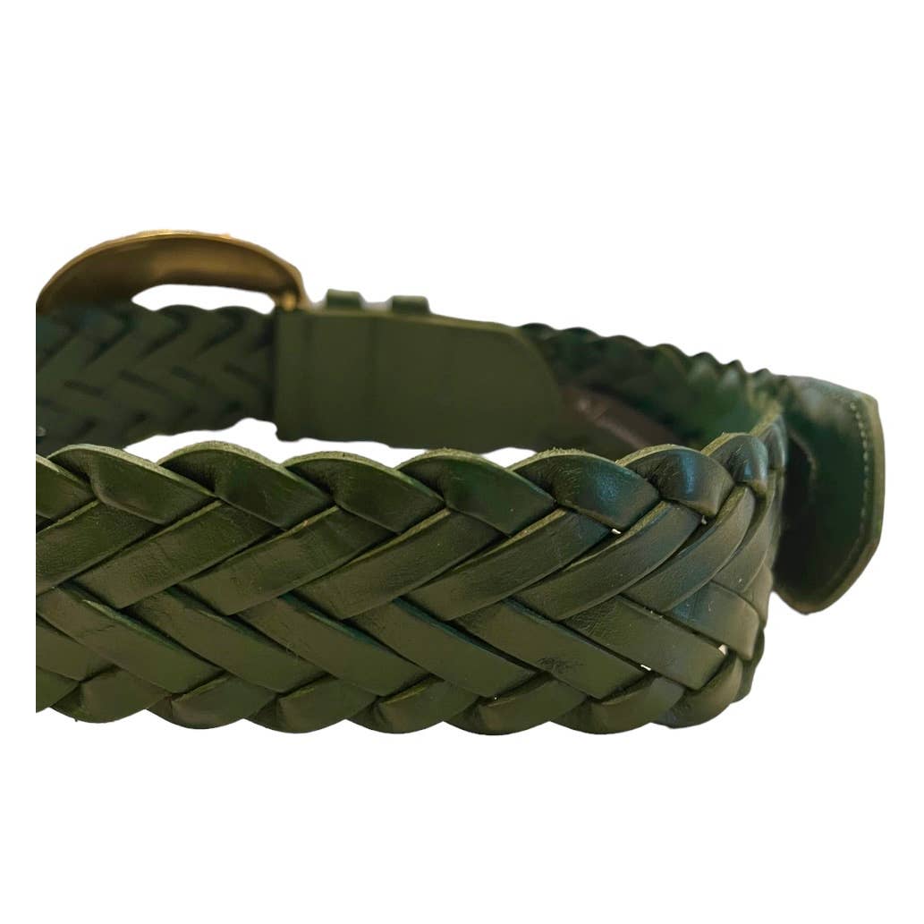 Anthropologie Green Woven Waist Leather Belt Size Small New - Premium from Anthropologie - Just $99.00! Shop now at Finds For You