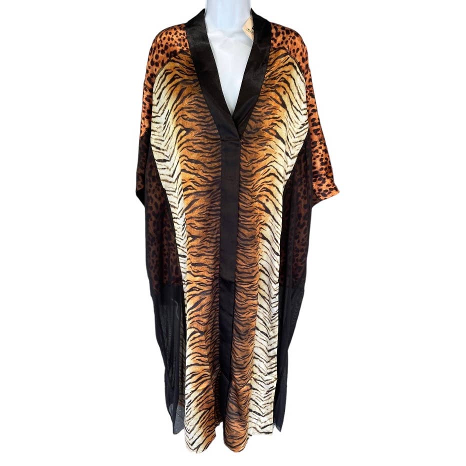 We are HAH Haht Eye of the Tiger Caftan Kimono Robe Size Small New - Premium from We are Hah - Just $119.0! Shop now at Finds For You