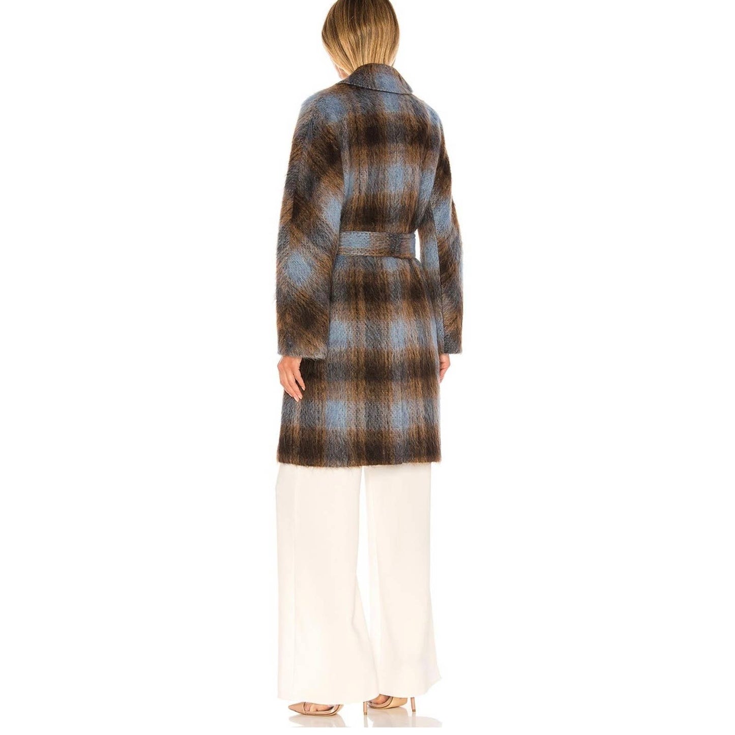 Vince NY Revolve Mohair Alpaca Wool Blend Plaid Belted Coat XS New - Premium from Vince - Just $499.0! Shop now at Finds For You