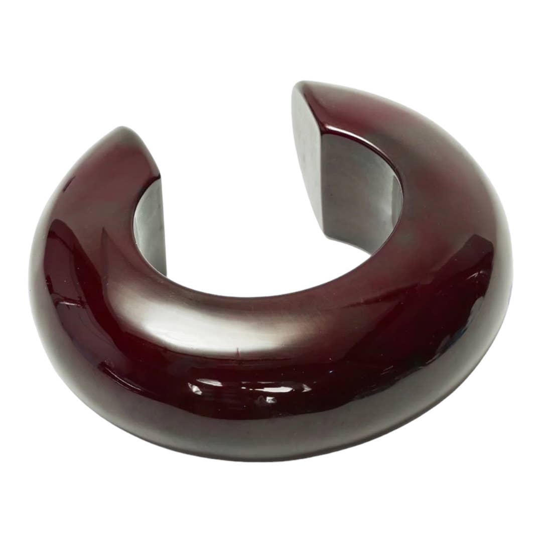 Lizzie Fortunato Arc Resin Statement Cuff Bracelet Brown - Premium from Lizzie Fortunato - Just $125.0! Shop now at Finds For You