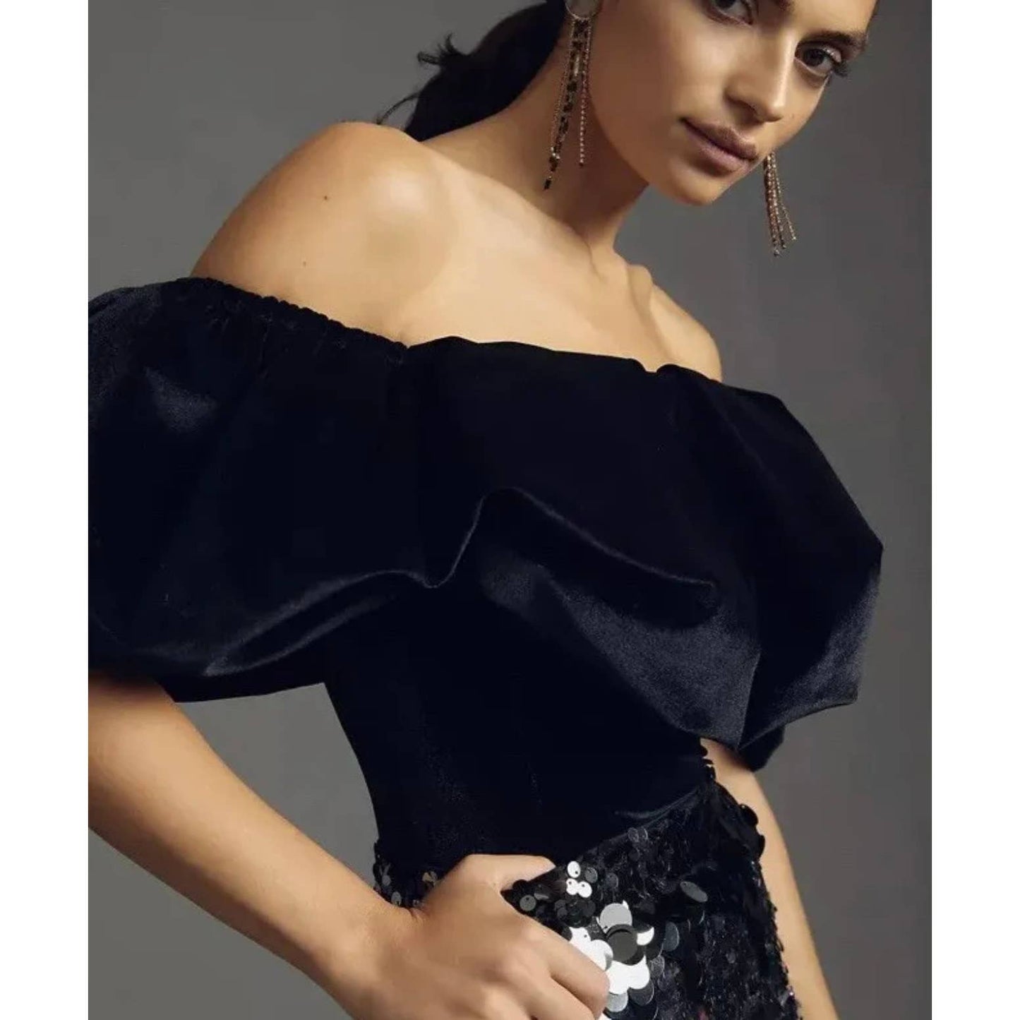 Anthropologie Hutch Black Velvet Corset Top Plus Size 18W - Premium from Anthropologie - Just $129.00! Shop now at Finds For You