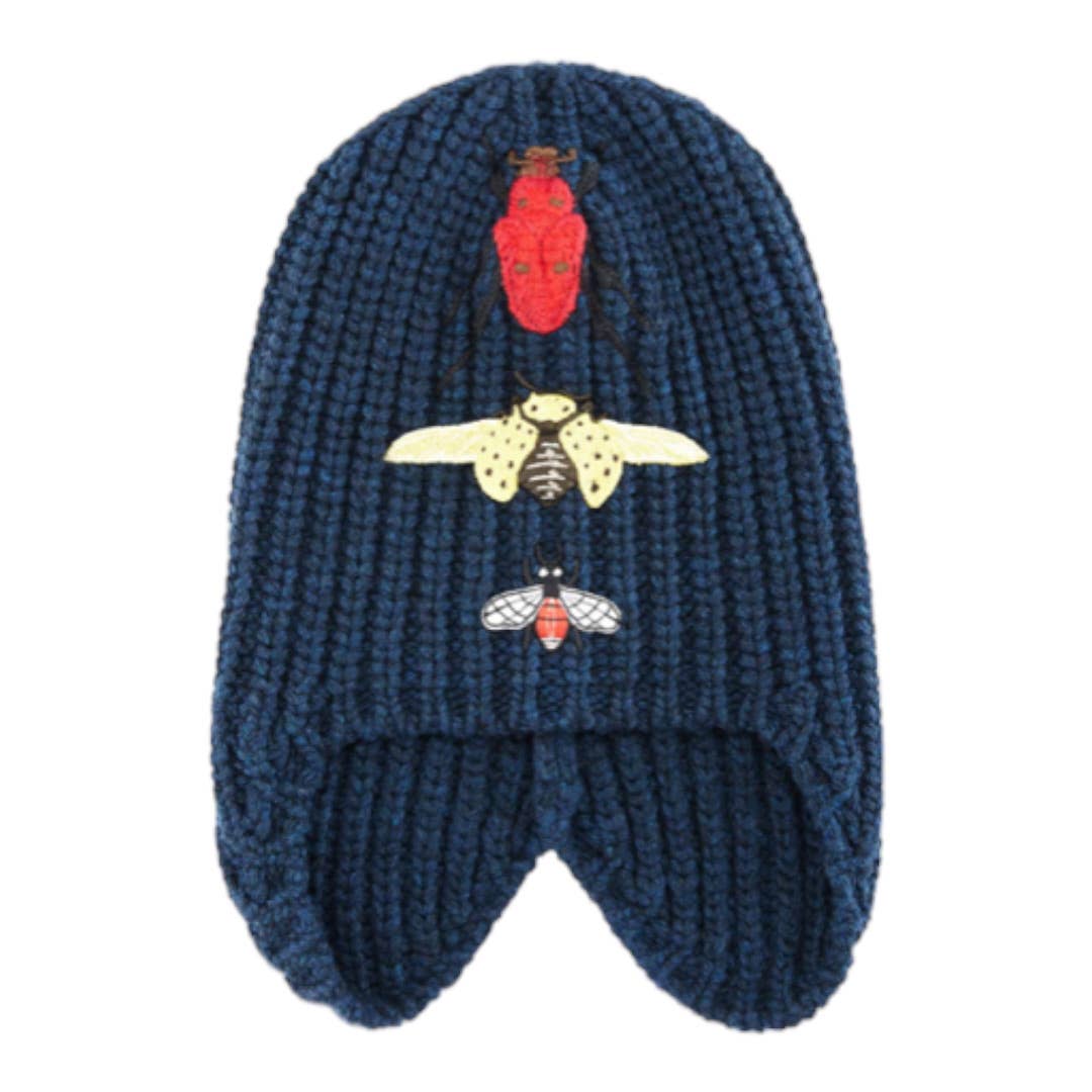 Gucci Cusco Knit Hat Beanie Bug Appliqués Size M New - Premium from Gucci - Just $429.0! Shop now at Finds For You
