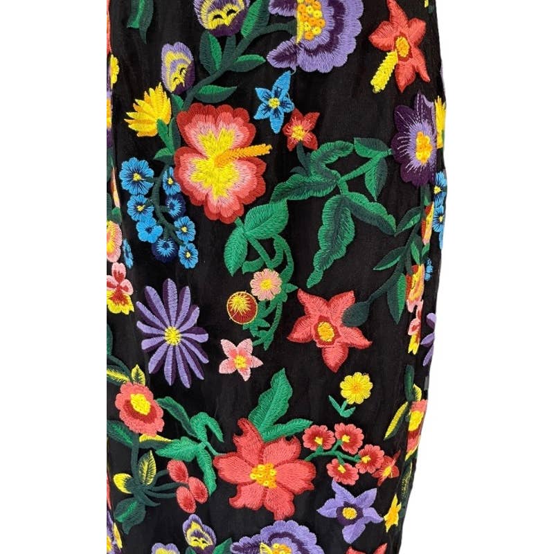 Dress The Population Embroided Cut Out Puff Sleeve Midi Dress Small New - Premium from Dress The Population - Just $159.0! Shop now at Finds For You