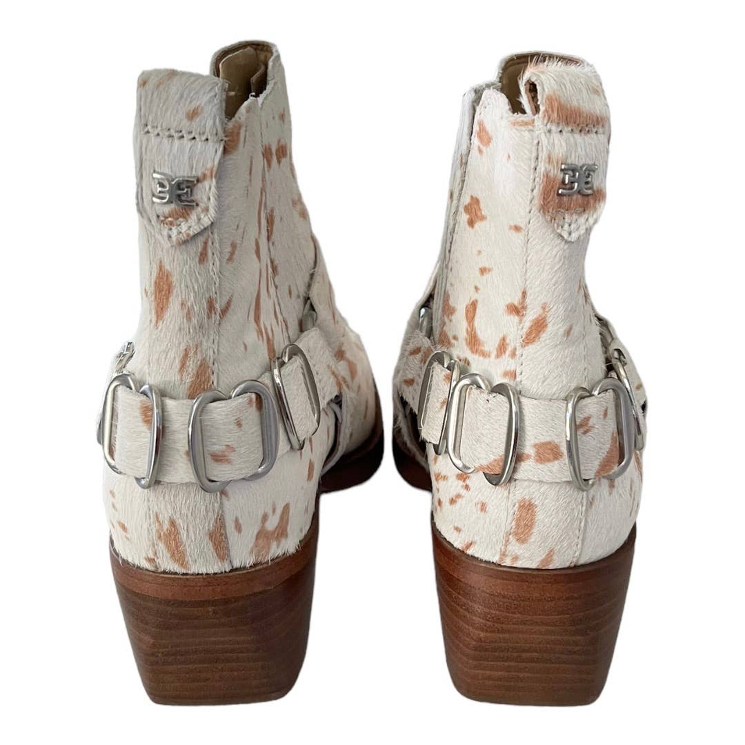 Sam Edelman Bellamie Boots Bootie Calf Hair Block Heel Sz 9 - Premium from Sam Edelman - Just $159.00! Shop now at Finds For You