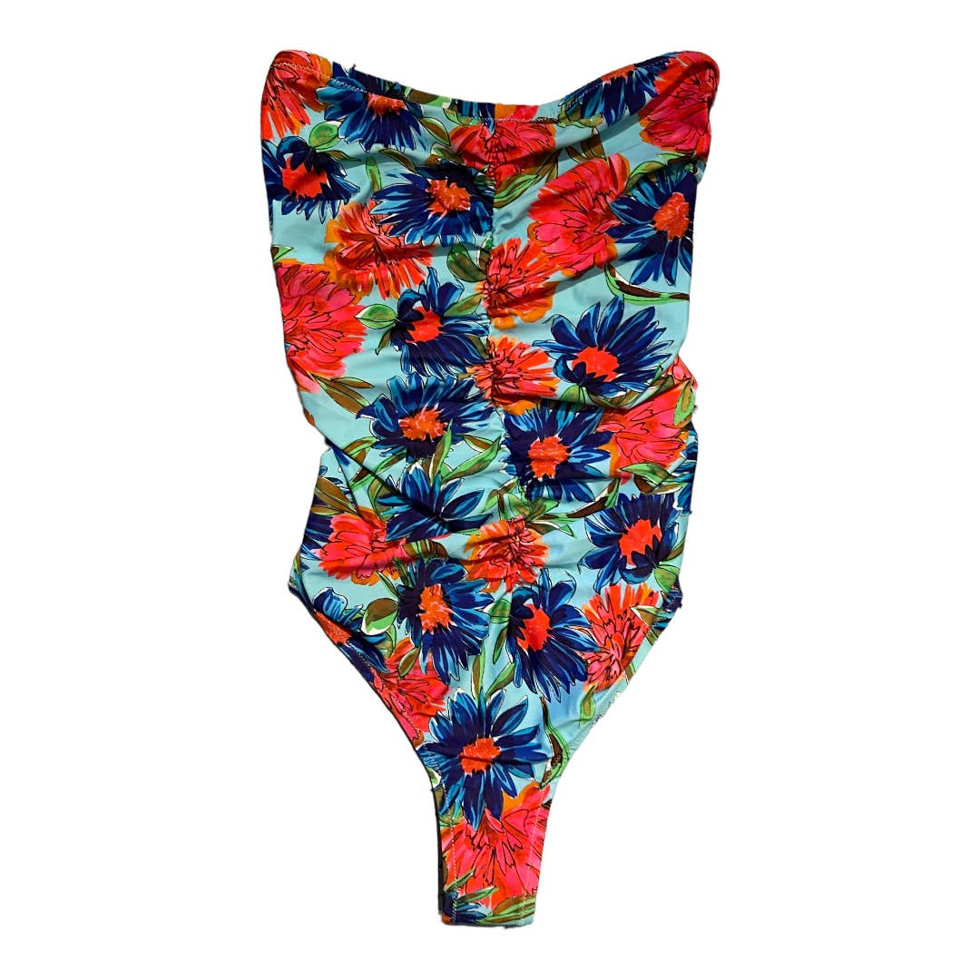 Milly Cabana Dahlia Floral Ruched One Piece Swimsuit S New - Premium from Milly - Just $99! Shop now at Finds For You