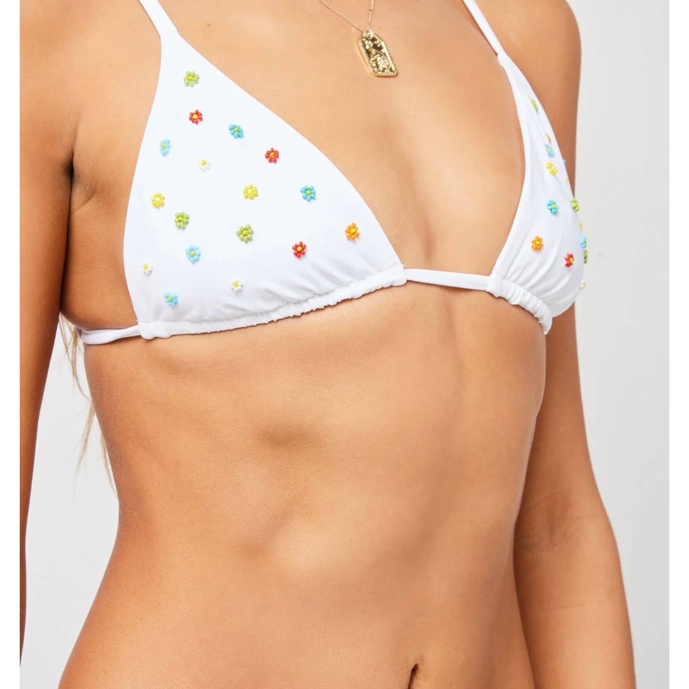 L*SPACE Brittany Beaded Bikini Top Luka Bikini Bottom Swimsuit Size S - Premium from L*SPACE - Just $79.00! Shop now at Finds For You