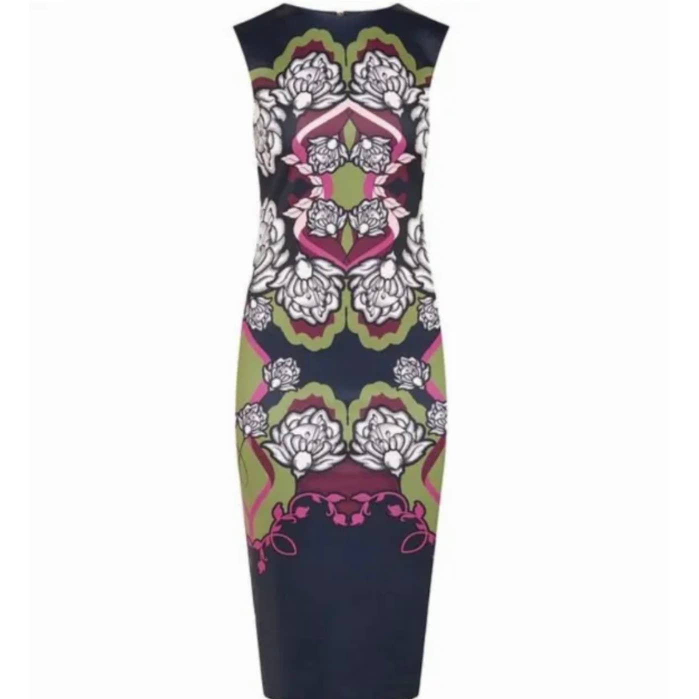 Ted Baker Navy Floral Surreal Tapestry Pencil Dress 8 US 3 Ted TV - Premium from Ted Baker - Just $149.0! Shop now at Finds For You